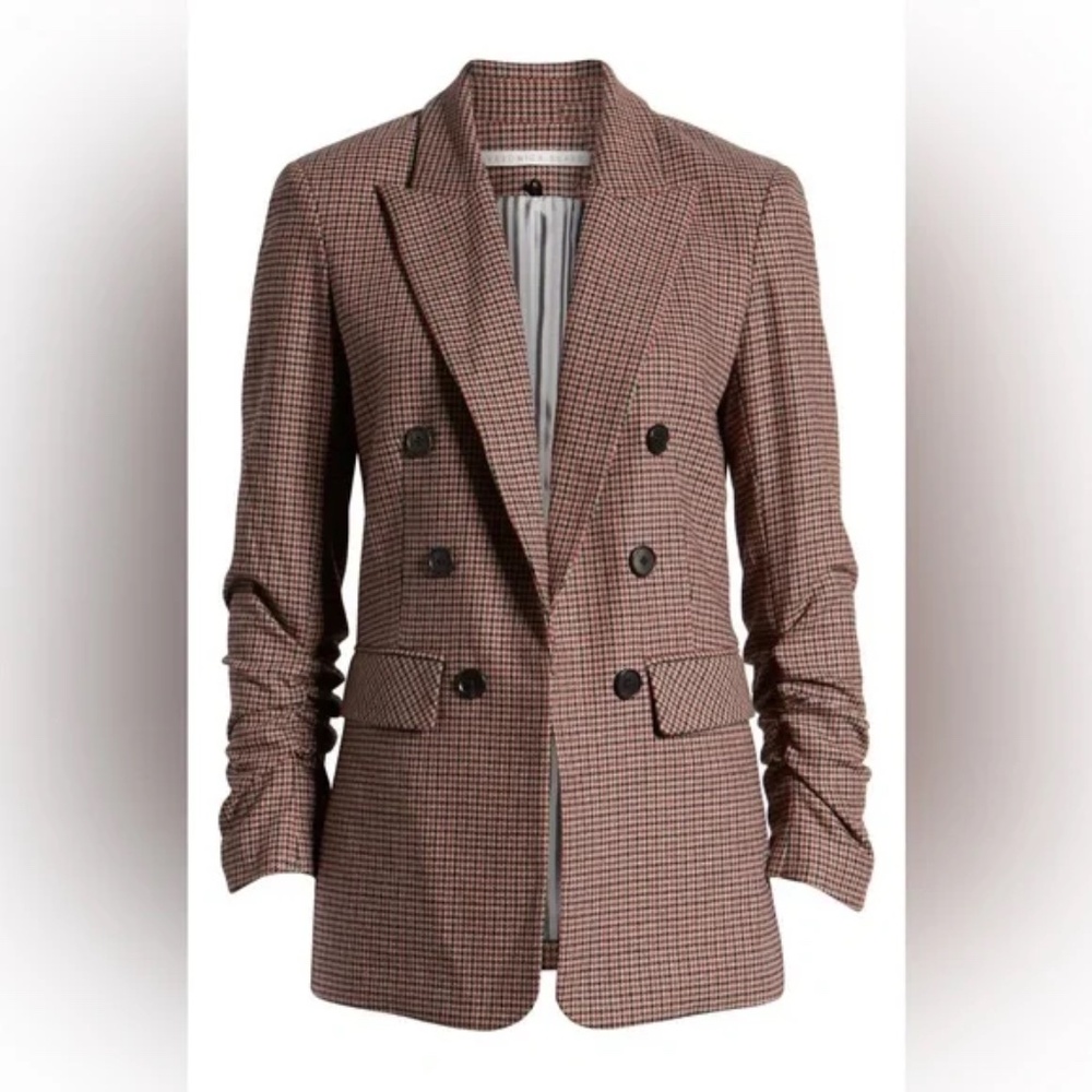 NWT Veronica Beard Beacon Check Dickey Jacket Blazer | Size 2